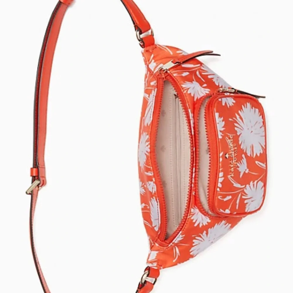 Kate Spade floral orange belt bag